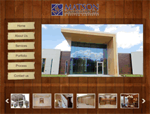 Tablet Screenshot of matsonconstruction.net